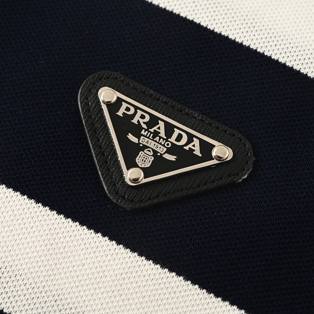 Prada Classic Triangle Logo Cotton T-Shirt