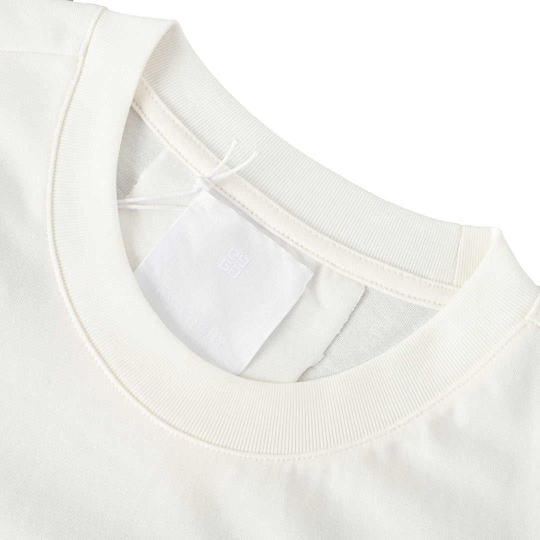 Givenchy Paris Embossed Logo Oversized T-Shirt – Light Grey