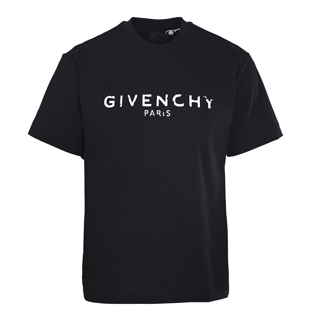 Givenchy Paris Vintage Logo Oversized T-Shirt – Black