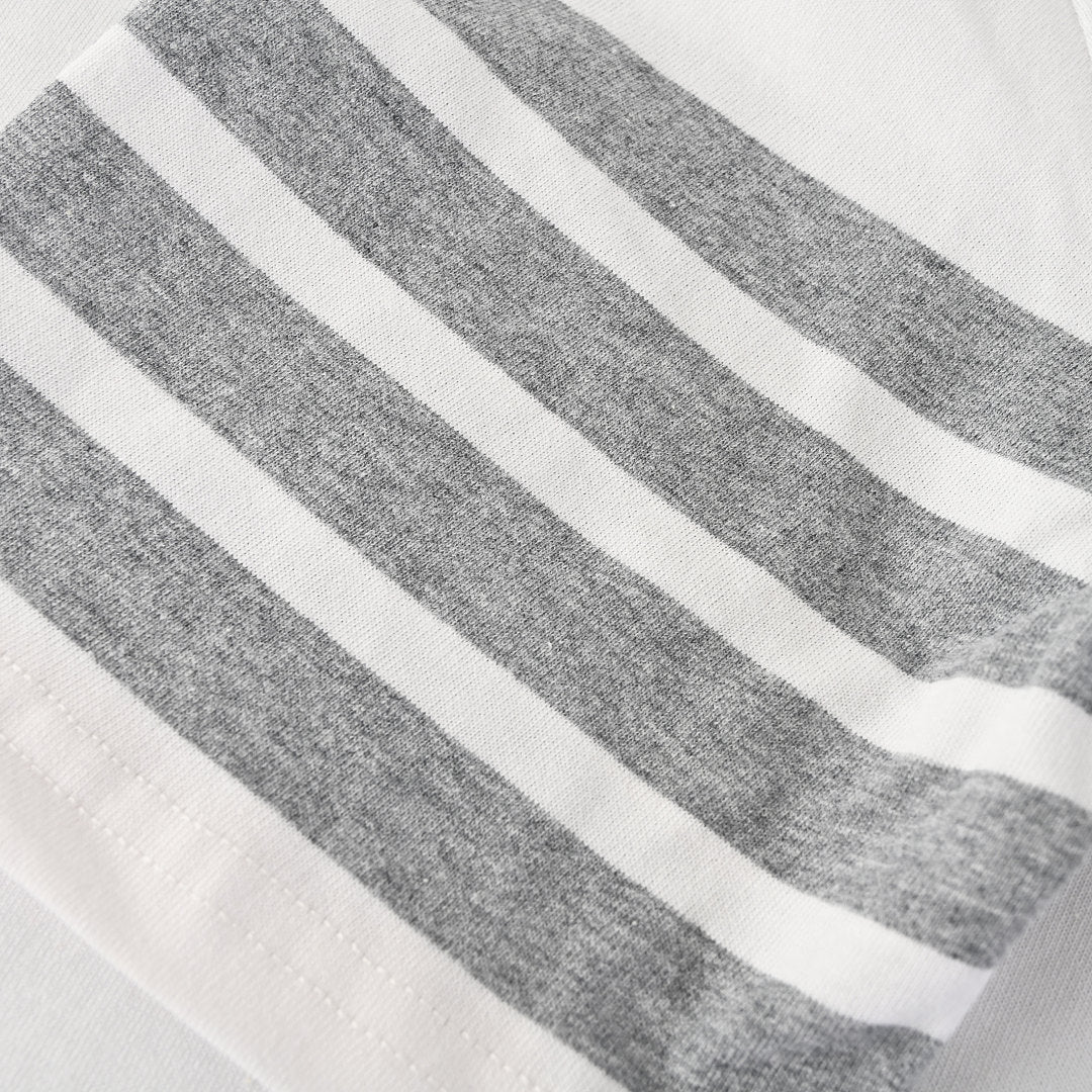 Thom Browne 4-Bar Stripe Sleeve T-Shirt – White