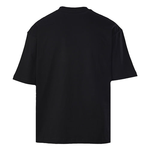 Balenciaga Archive Cracked Gold Logo T-Shirt – Black
