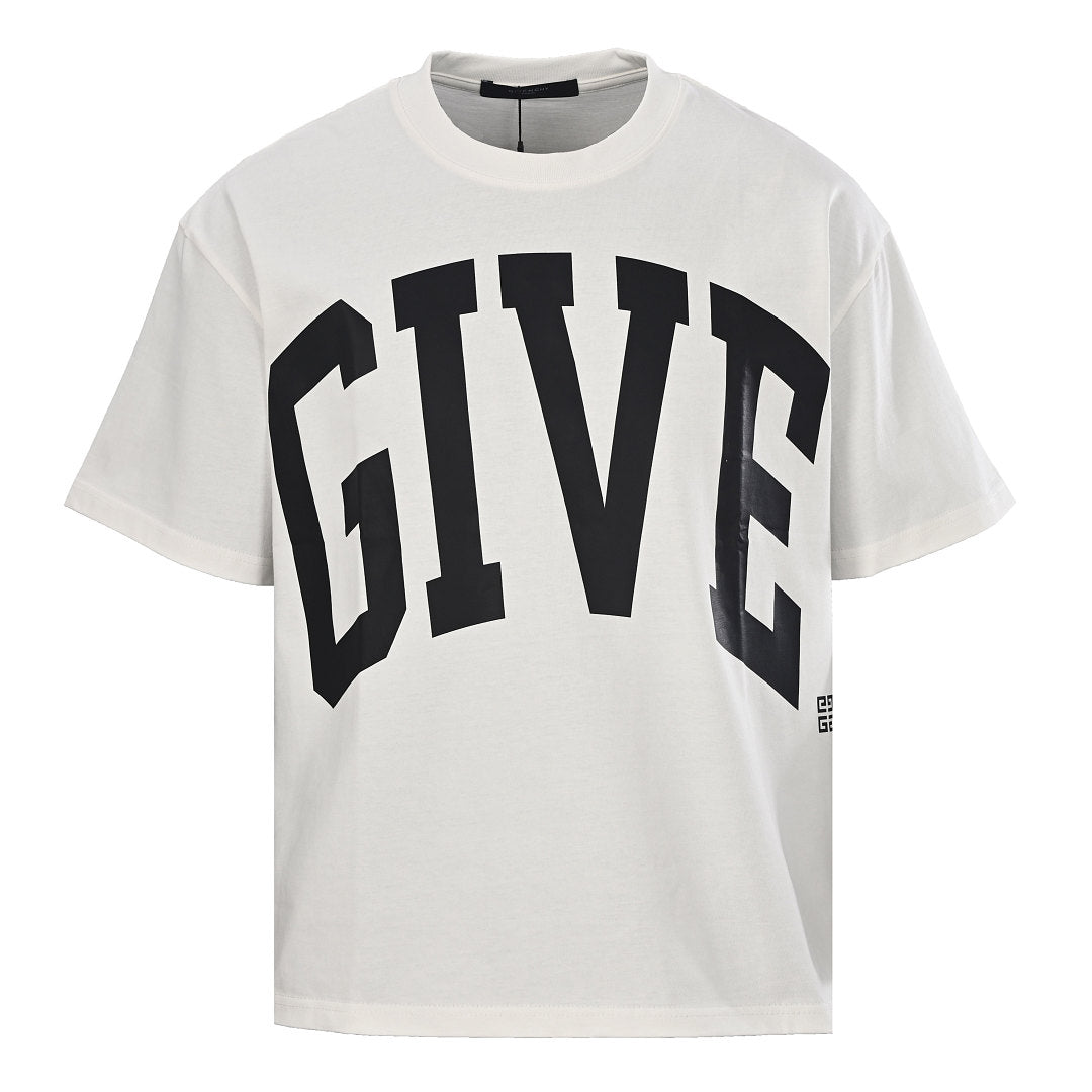 Givenchy GIVE Arch Oversized T-Shirt – White