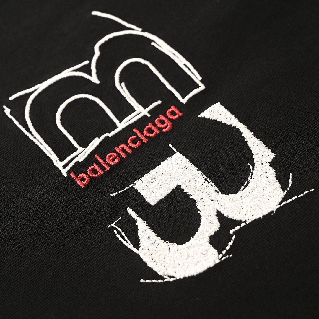 Balenciaga BLCG Double-B Contrast Logo T-Shirt