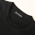 Balenciaga Archive Cracked Gold Logo T-Shirt –BLACK