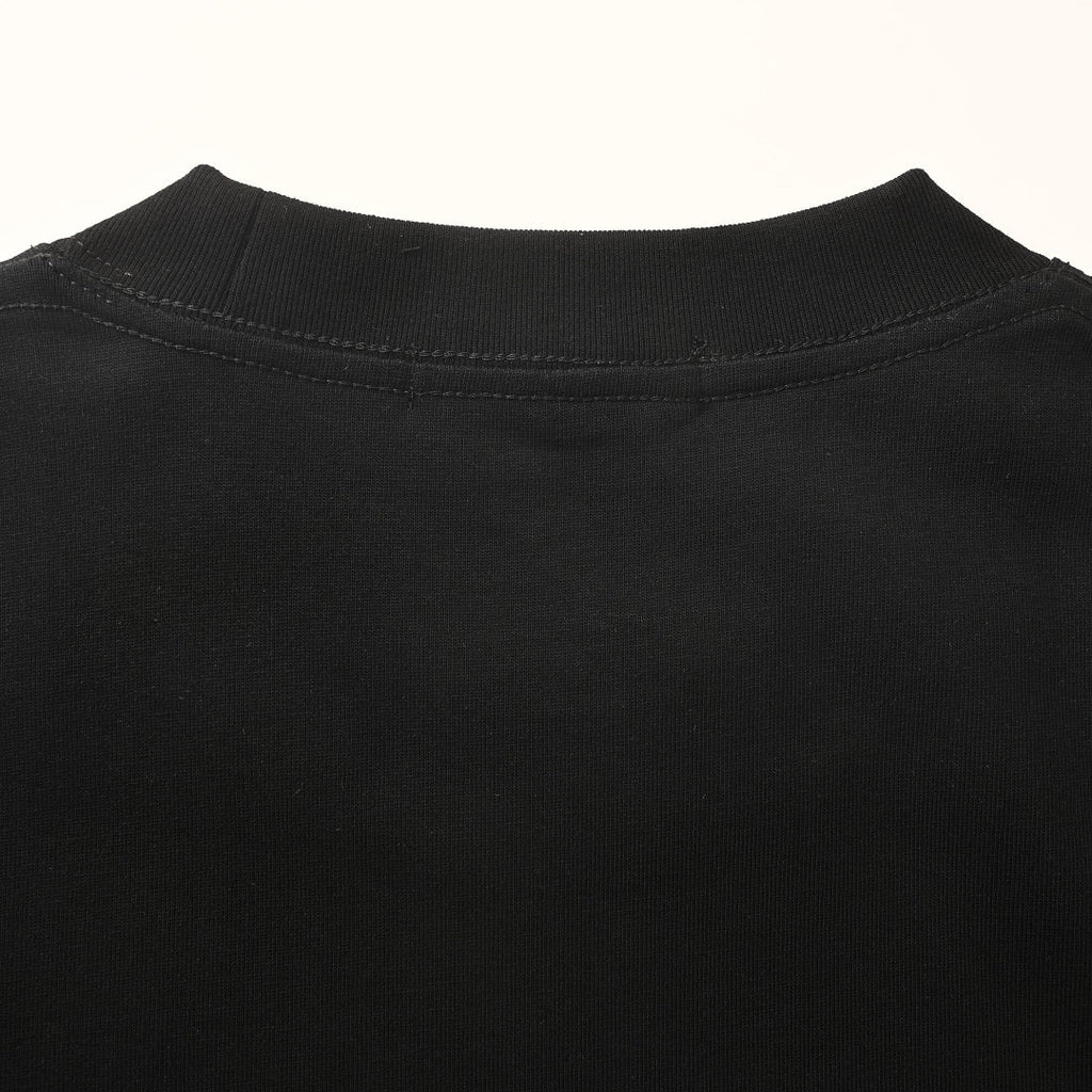 Balenciaga Archive Cracked Gold Logo T-Shirt –BLACK