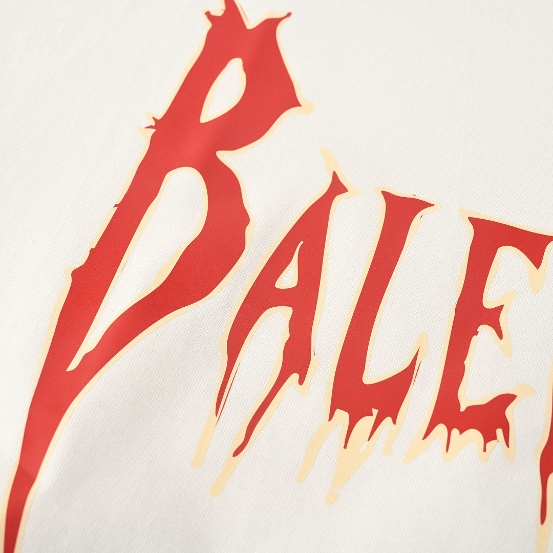 Balenciaga Archive Cracked Gold Logo T-Shirt – white