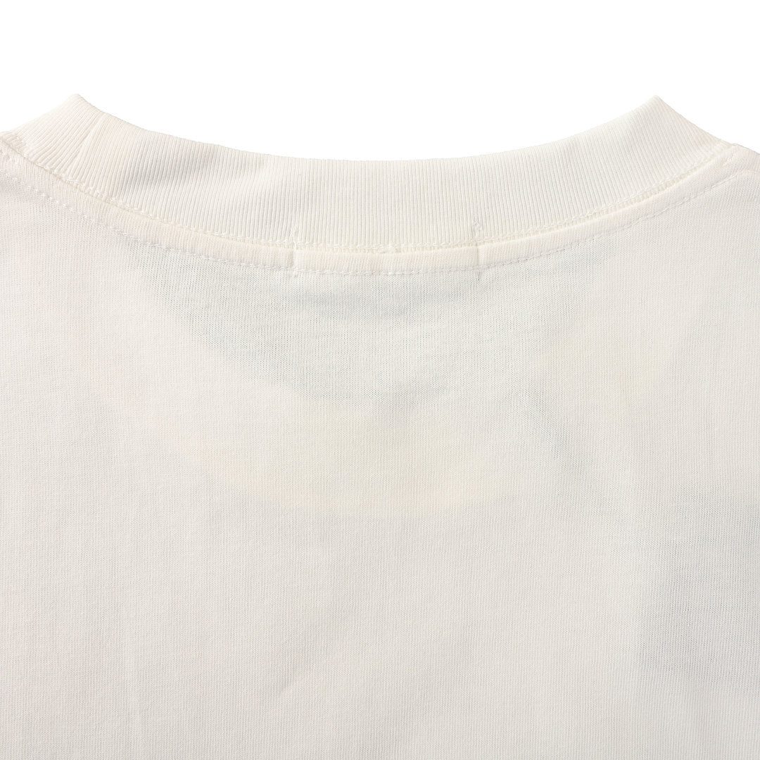 Balenciaga Archive Cracked Gold Logo T-Shirt – white