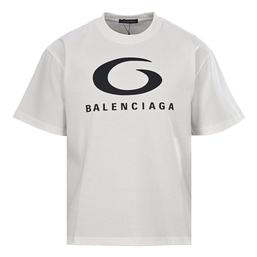 Balenciaga B Logo Oversized T-Shirt – White