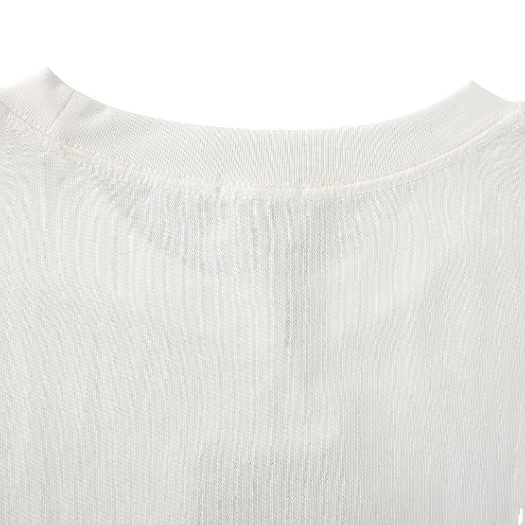 BURBERRY Graffiti Equestrian Knight Print Crew-Neck Short-Sleeve T-Shirt