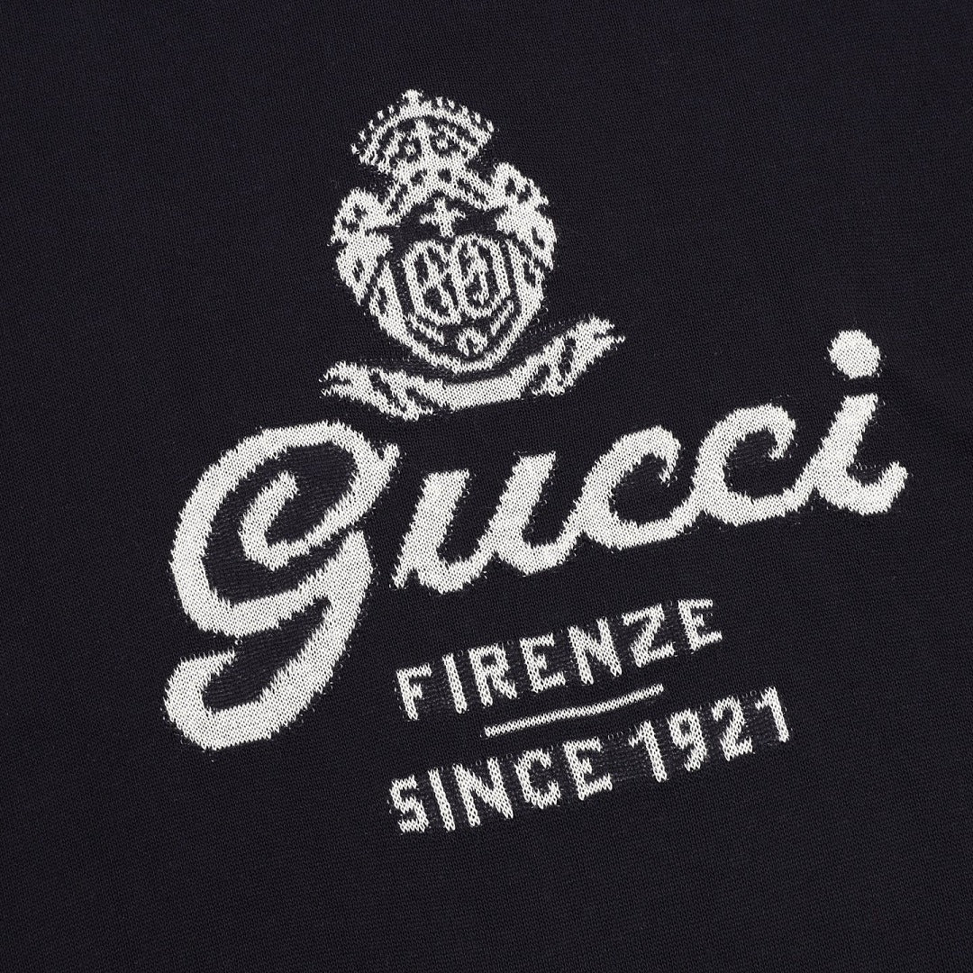 GUCCI Letter Intarsia-Knit T-Shirt