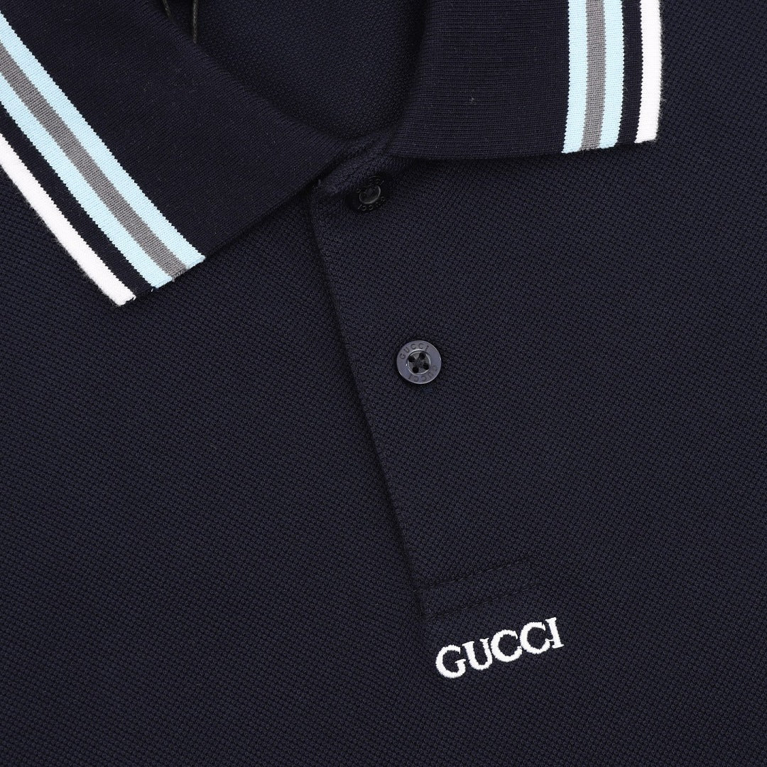 Gucci Minimalist Lettering Polo Shirt