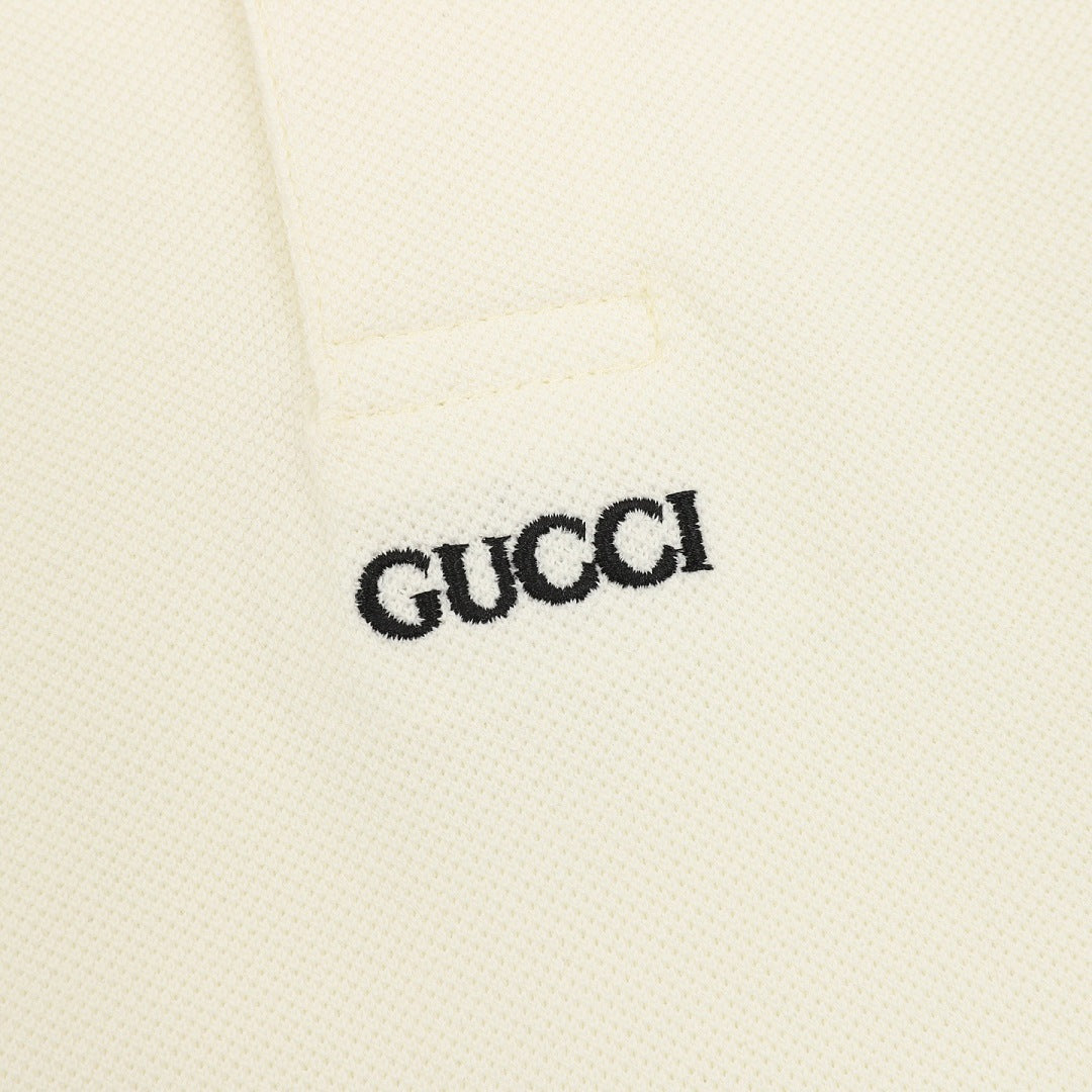 Gucci Minimalist Lettering Polo Shirt
