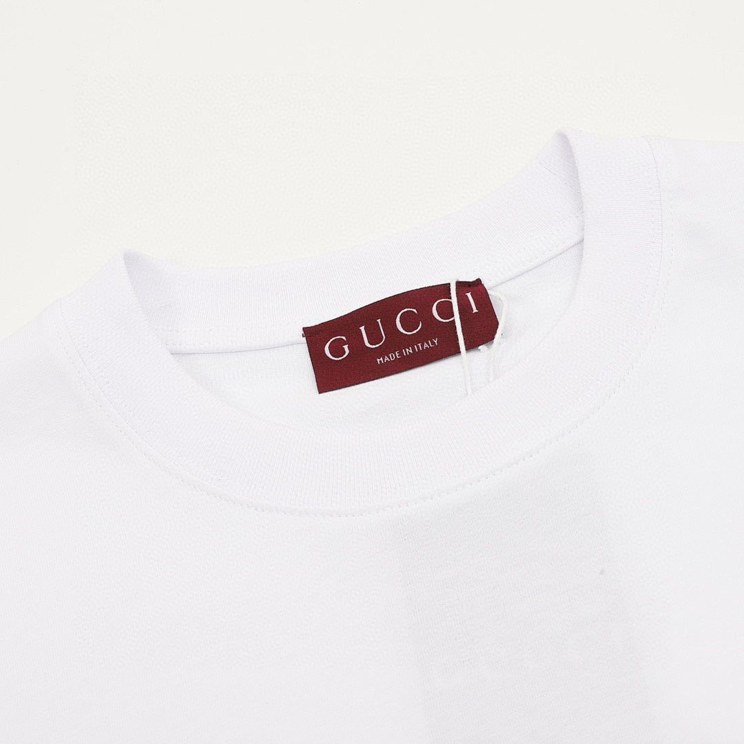 GUCCI Two-Tone Horsebit Web T-Shirt