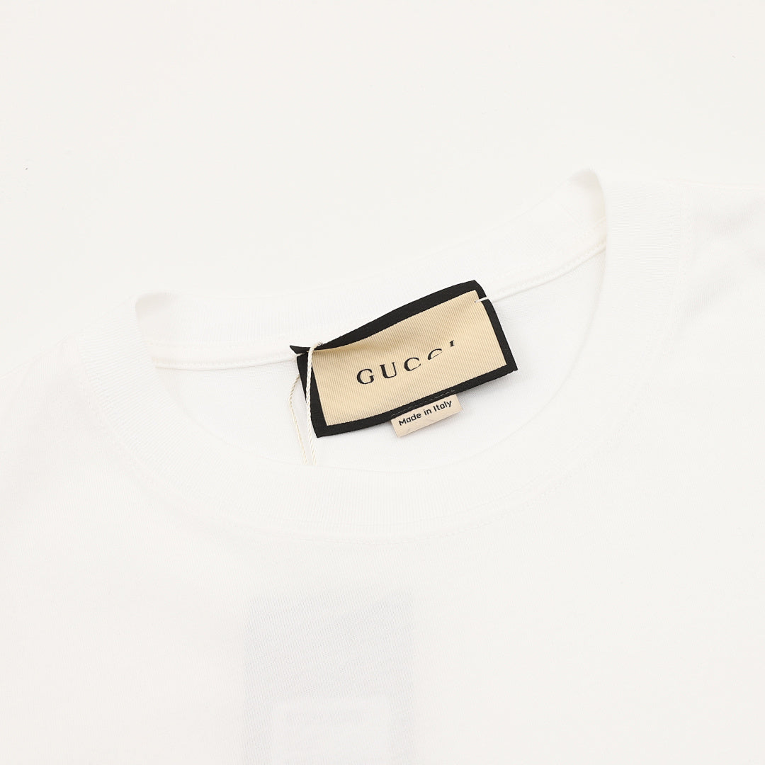 Gucci Interlocking Double G Print Short-Sleeve Top