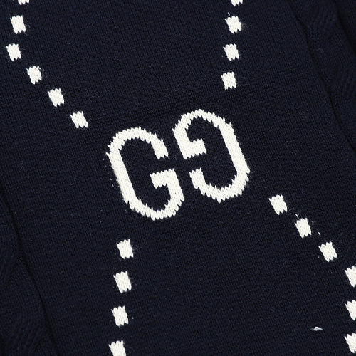 GUCCI Double G Knitted Polo Sweater