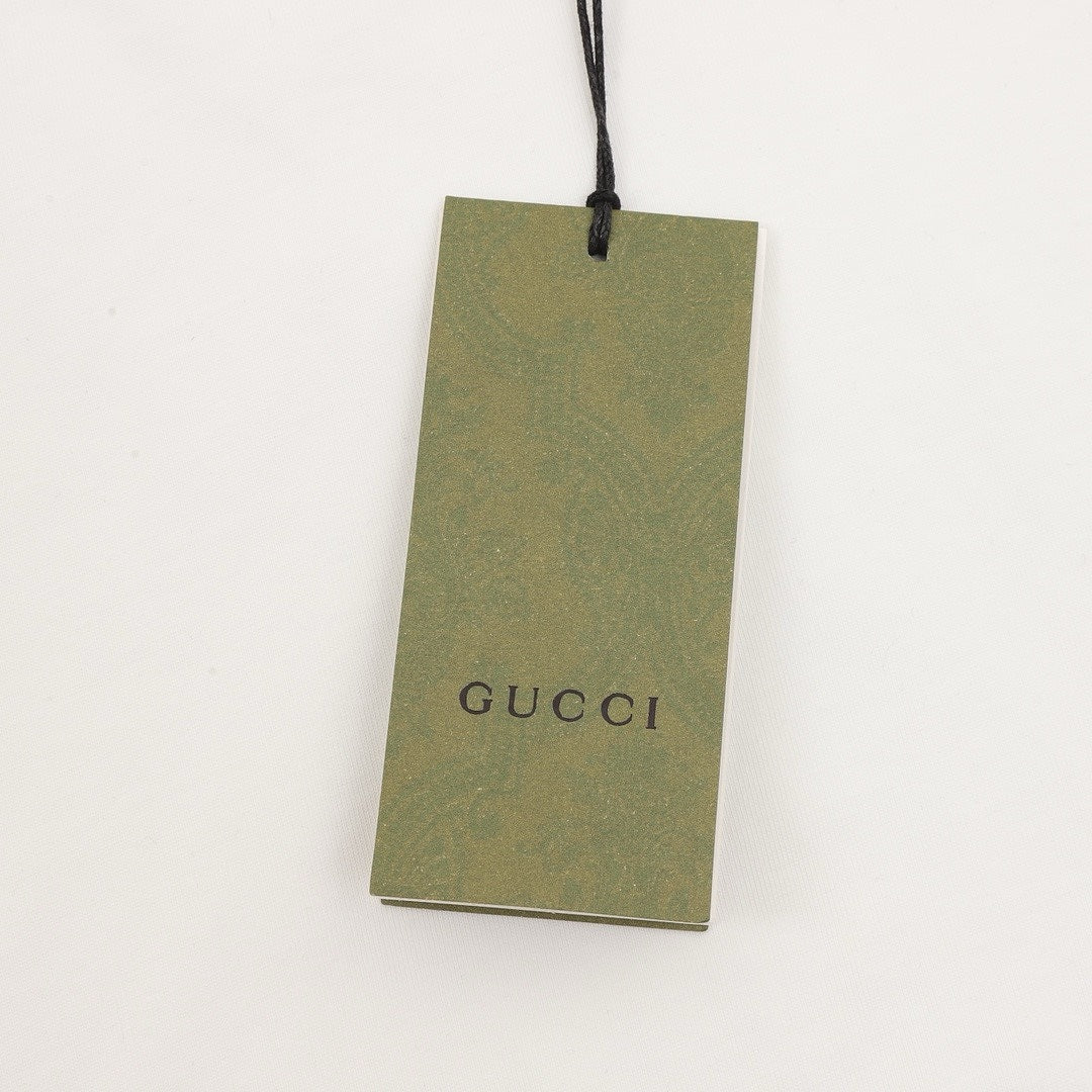 Gucci 3D Embroidered Web Short-Sleeve Top