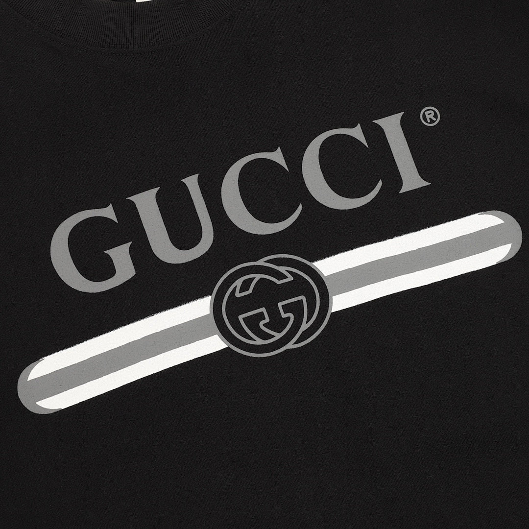 Gucci Summer-Style Belt-Print Short-Sleeve Top