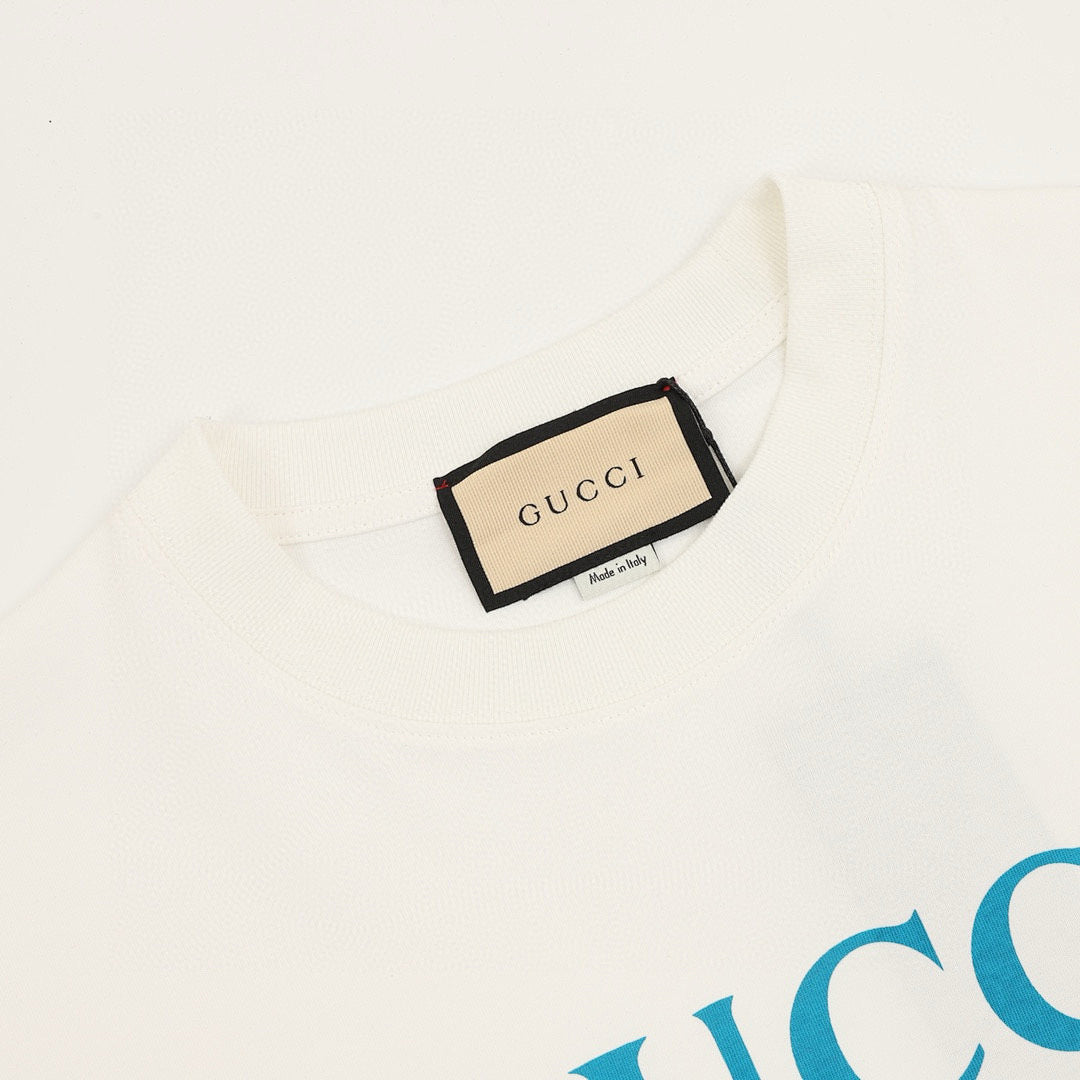 Gucci Summer-Style Belt-Print Short-Sleeve Top