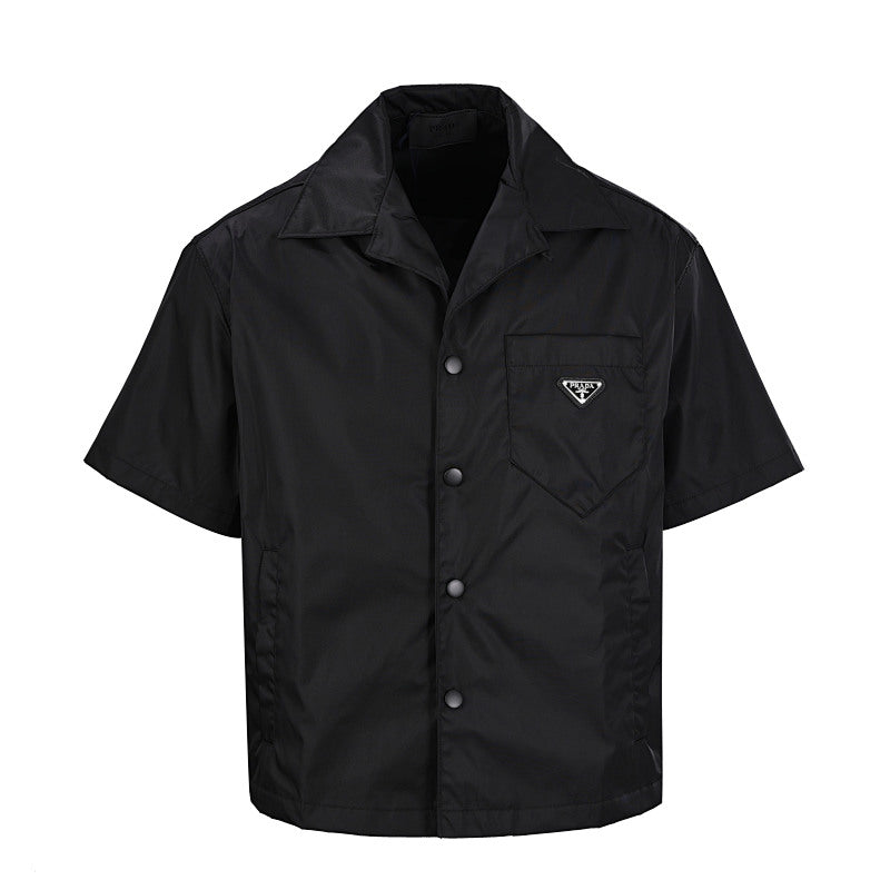 PRADA Nylon Pocket Short-Sleeve Shirt