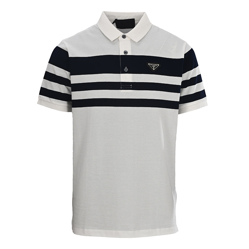 Prada Classic Triangle Logo Cotton T-Shirt