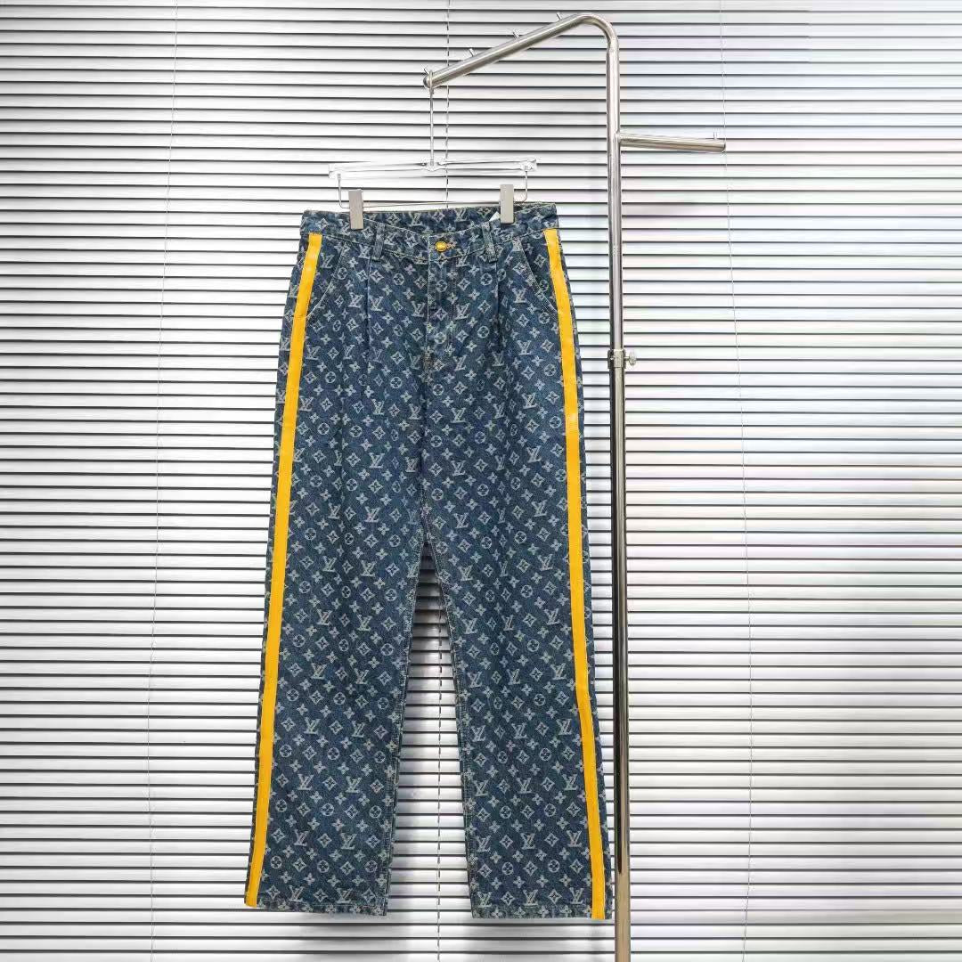 Louis Vuitton Logo-Embroidered Jeans