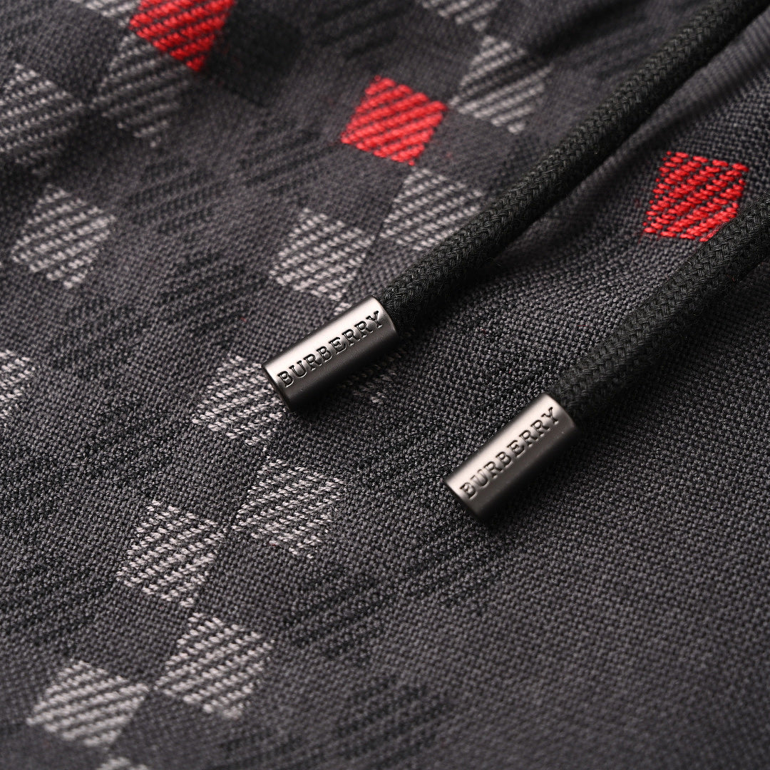 Burberry Pixel Check Wool-Blend Harrington Shorts