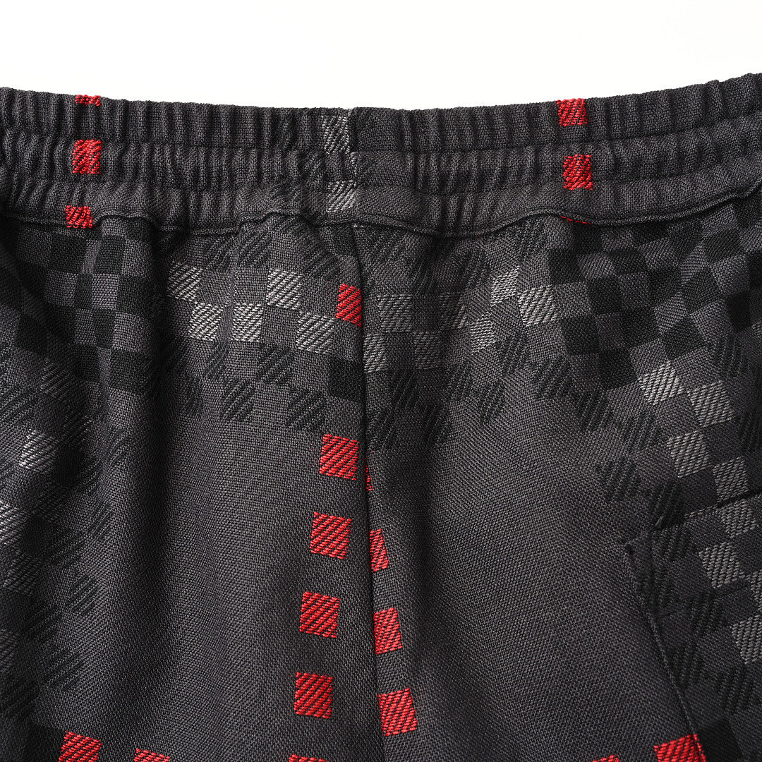 Burberry Pixel Check Wool-Blend Harrington Shorts